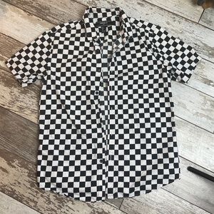 Forever 21 Black & White Checkers Men Shirt
